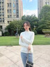 相伊恋人半高领针织衫女外穿25年百搭显瘦内搭蕾丝边打底衫加厚保暖毛衣 白色【春秋常规款】 均码 【80-140斤】 实拍图