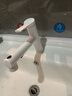 名爵（MEJUE）浴室面盆抽拉水龙头3功能冷热双控卫生间台盆漱口奶油白Z-012485 实拍图