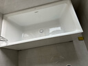 九牧（JOMOO） 浴缸家用成人小户型洗澡泡澡池浴室沐浴独立亚克力方形艺术浴缸 1.4m方形薄边独立浴缸YR10614 实拍图