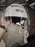 野马（YEMA）3C认证电动车头盔男女摩托车半盔冬季保暖四季通用双镜片0感天窗电瓶车安全帽370S 冷淡灰配极光长 实拍图