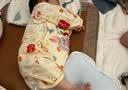 迪迪熊日记（DIDIXIONGRIJI）2件装婴儿衣服春秋装纯棉新生儿衣服0-3个月宝宝蝴蝶衣龙年满月服 蝴蝶衣（岁岁平安+龙年大吉） 59cm 适合体重10斤内 实拍图