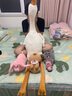 网红大白鹅公仔抱枕女生床上玩偶可爱枕头靠垫儿童大号毛绒玩具 大鹅 130厘米 实拍图