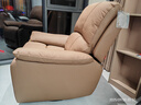 顾家家居（KUKA）智能家居家用真皮电动单椅现代多功能单人沙发A006&A092 升级版A092【咖色】手动带摆转 单人 实拍图