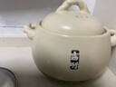 小熊（Bear）砂锅煲汤锅  耐高温不开裂 宽口炖锅燃气灶陶瓷锅沙锅瓦罐3.5L 实拍图