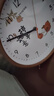 Timess挂钟客厅家用柿柿如意实木坐挂两用2025新款钟表挂墙石英钟22.5cm 实拍图