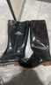 胜丽雨鞋高筒防水鞋户外雨天耐磨胶鞋不易滑雨靴黑色40码 1双 实拍图