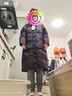 鸭鸭（YAYA）羽绒服女长款过膝冬季新款连帽加厚极寒保暖宽松时尚高充绒外套FL 黑色DSH06B0030 M 实拍图