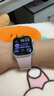MSSM适用苹果手表表带apple watch S11/S10/9硅胶磁吸表带iwatch Ultra3/Se3荔枝纹表带 牛津粉配星光 实拍图