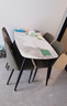 芝华仕（CHEERS）岩板餐桌椅子全套小户型高级感2025芝华士PT080昆仑1.2米四椅灰 实拍图