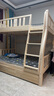 皓娜【现货闪发】床全实木儿童床上下层实木床上下床男孩女孩子母床 单梯款+床垫+书架+双抽 上铺宽1.3米下铺宽1.50米 实拍图