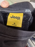 吉普（JEEP）卫衣男秋冬季圆领长袖T恤男士宽松休闲衣服男装 黑色加绒 L 实拍图