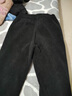 浪莎加绒裤女棉裤外穿2025冬季加厚灯芯绒妈妈裤直筒雪尼尔防风保暖裤 黑色【超厚北极一体绒】 XL 【80-105斤】 实拍图