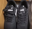 安踏男鞋运动鞋男秋冬季男士软底网面透气跑步鞋休闲鞋皮面防水鞋子男 （秋季新款软底男鞋）基础黑 42 （8.5码） 实拍图