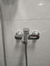 箭牌全铜混水阀淋浴龙头卫生间冷热水龙头浴室简易花洒套装浴缸龙头 C款 方形三联龙头(带下出水） 实拍图
