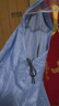 雨航（YUHANG）电动车雨衣雨披单人连体一体式人车分离电瓶车骑行成人雨衣 浅蓝 实拍图