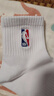 NBA袜子男士秋冬休闲运动袜吸汗无骨棉袜抗菌消臭训练跑步篮球袜3双 实拍图