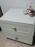 床头柜 家用卧室小型床头柜钢制创意简易多层抽屉收纳柜子 二斗白色高48*宽30*深40cm 实拍图