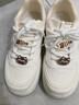 森马配裙子小白鞋女鞋2025冬季新款皮面鞋透气舒适休闲鞋子运动鞋 米白色加绒【下单就送配饰】赠送运费险 37 实拍图