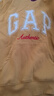 GAP女装2025秋季新款撞色Logo宽松抓绒套头连帽衫卫衣上衣792499 黄色 XL (175/96A) 亚洲尺码 实拍图