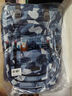 Edison高中生书包大容量大学生双肩包旅行背包K08-2G蓝白格纹 实拍图