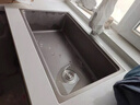 九牧（JOMOO）厨房水槽纳米304不锈钢加厚洗菜一体盆多功能阶梯台下盆抗刮龙头 升级集渣双轨压纹-75*43含龙头 实拍图