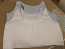 莫代尔2件装少女内衣学生运动防震文胸初高中生青春发育期小背心白+蓝色 实拍图
