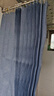 折叠浴帘遮挡帘浴室防水帘卫生间干湿分离隔断加厚免打孔防霉门帘 灰蓝亚麻 180cm宽*200cm高 实拍图