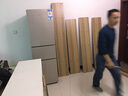 臻酷 隔断柜 酒柜客厅架玄关柜现代简约欧式门厅间厅柜家用屏风 白色+浅胡桃色 玻璃门款 三门三抽160*200*30cm 包安装 实拍图