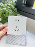 美的（Midea）开关插座面板86型家用办公暗装墙壁多孔一开双控五孔usb三孔16A 正五孔插座 实拍图