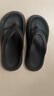 俞兆林（YUZHAOLIN）人字拖女外穿厚底踩屎感夹脚拖外穿沙滩鞋 YQ690 黑色 40/41 实拍图