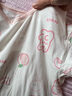 红豆女童睡裙纯棉春夏季薄款家居服儿童短袖套头睡衣A类Q3322白色150 实拍图