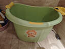 奔麦【送货到门】儿童泡澡桶沐浴桶洗澡盆宝宝洗澡桶婴儿游泳桶家用坐 【特大号】(0-15岁适用)绿 实拍图
