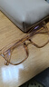 奢鸟219防蓝光眼镜 透明茶框 素颜韩版ins风无度数手机电脑防辐射眼镜 实拍图