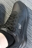 361°女鞋运动鞋女2025秋冬季新款皮面防水黑色休闲鞋女轻便防滑跑步鞋 曜石黑 37 实拍图