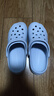 名创优品（MINISO）洞洞鞋男女夏季外穿沙滩凉鞋防滑厚底踩屎感包头凉拖鞋 蓝36-37 实拍图