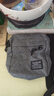 男士单肩包多层小背包轻便通勤休闲户外男斜挎包 灰色 实拍图