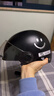 新日新日3C国标认证摩托电动车头盔男女四季通用骑行电瓶车半盔安全帽 混沌黑【高清短镜】 3C新国标A类 实拍图