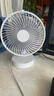 卡西道夫小风扇家用电扇桌面风扇台式电风扇小型办公室宿舍厨房风宝usb便携充电式摇头台扇充插两用大风力 4档风【纯插电】标配 实拍图