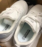 回力小白鞋女轻盈舒适软底板鞋女学生休闲百搭运动增高鞋女 白色 35 实拍图