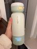 飞利浦（PHILIPS）无线便携式恒温水杯壶调奶器保温杯可充电烧水杯外出泡奶杯320ml 0.32L 【无线恒温泡奶杯】奶绿款 实拍图