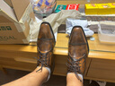 REGAL丽格T46B商务德比三接头正装型男男鞋头层牛皮皮鞋 BR(褐色) 39 实拍图