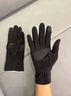 南极人手套女秋冬季骑行车开车保暖皮手套触屏德绒薄款滑雪内胆手套柔软 博雅黑【轻薄绒软】 实拍图