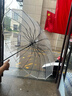 范爷家16骨长柄透明雨伞ins氛围感拍照神器直杆环保雨伞大号双人伞 实拍图