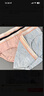 蕉内（Bananain）301S女士三角精梳棉内裤撞色腰带7A抗菌中腰本命马年红色礼盒3件 【加弹款】渐变粉腰-花灰色系 3条 L 实拍图