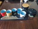 苏氏陶瓷（SUSHI CERAMICS）手绘釉画彩茶具套装千里江山侧把壶干泡盘五色茶杯文创伴手礼礼盒 实拍图