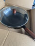 铸味无涂层炒锅铁锅不粘家用精铁炒菜煎锅老式平底锅电磁炉燃气灶通用 高纯铁|无涂层精铁炒锅【平底带盖】 32cm 实拍图