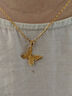 周大生黄金吊坠女足金蝴蝶首饰挂坠新年礼物送女友1.75g 实拍图