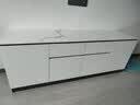 花粥实木落地电视柜新款高款电视机柜落地现代简约客厅组合 高雅灰（实木） 160*40*60（两门两抽） 实拍图