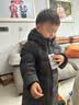 保姆鹅 儿童羽绒服男童女童连帽中长款加厚防风保暖羽绒外套[NG2747] 中国红 140 实拍图