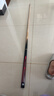 英辉（INVUI）台球杆中式黑八小头杆16彩桌球杆分体双节英式斯诺克球杆 G-01 实拍图